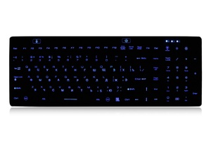Силиконовая клавиатура с регулируемой подсветкой серии K-TEK-M380KP-FN-DT от Key Technology